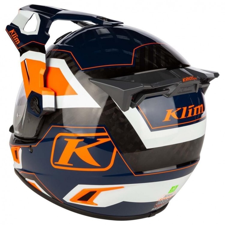 Klim Krios Pro Carbon Adv Rally Motosiklet Kaskı Oranj